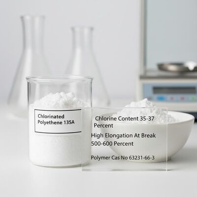 Chlorine Content 35-37 Percent Chlorinated Polyethylene 135A High Elongation At Break 500-600 Percent Polymer Cas No 63231-66-3